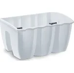 Truhlík na zábradlí Crown bílá 39,3 cm