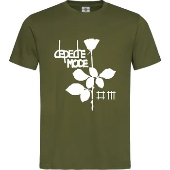 Pánské oblečení Tričko Depeche Mode | Violator rose Druh: Pánské, Barva: Khaki, Velikost: L