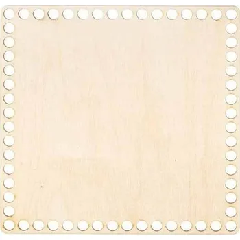 Dno na košík topol, čtverec 20cm (Dno na košík topol, čtverec 20cm)