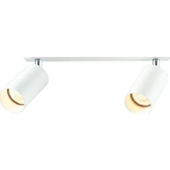 Bodové svítidlo Tracon SPGU10MA2W Stropní nastavitelné bodové svítidlo, bílé 100-240VAC, 50Hz, 2xGU10, max.2x35W (Tracon SPGU10MA2W)