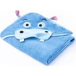 Dětská osuška Sensillo Water Friends 100x100 cm blue hippo