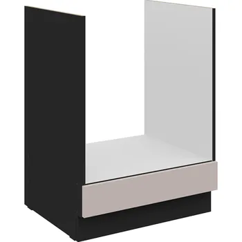 Kuchyňská skříňka Spodní skříňka na troubu 60 D GAZ BB Arona černá matná / kašmír