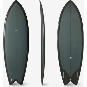 Surfové prkno DECATHLON Surf Fish 5'8" Futures bez ploutviček 5'8