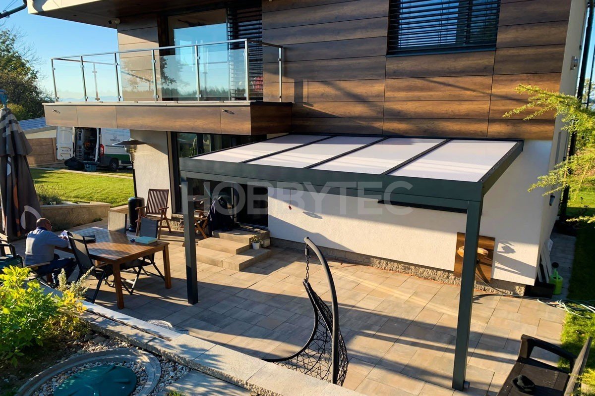 Typizovaná hliníková pergola HOBBY 4x4m