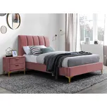 Signal Čalouněná jednolůžková postel MIRAGE VELVET 90 x 200 cm | šedá Barva: Šedá