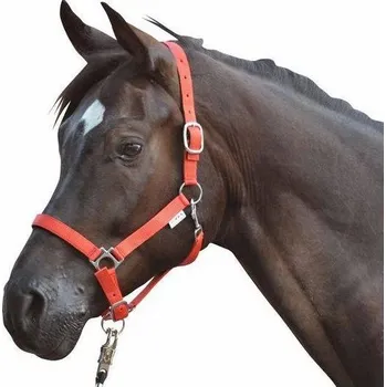 HKM Ohlávka polstrovaná Stars HKM, red EXTRA FULL