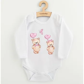 Dětské body s potiskem New Baby Love Bears, vel. 74 (6-9m)