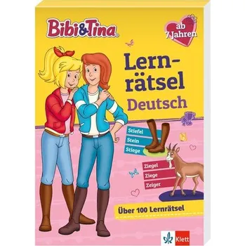 První čtění Bibi & Tina: Mein Lernrätsel-Block Deutsch für die 2. Klasse