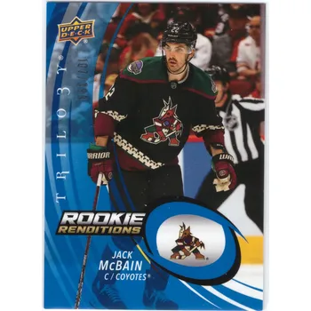 Sběratelská karetní hra 2022-23 UD Trilogy JACK MCBAIN Rookie Renditions Limit 399