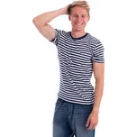 MALFINI® Pruhované unisex tričko Sailor 803 námořní modrá M + Množstevní slevy