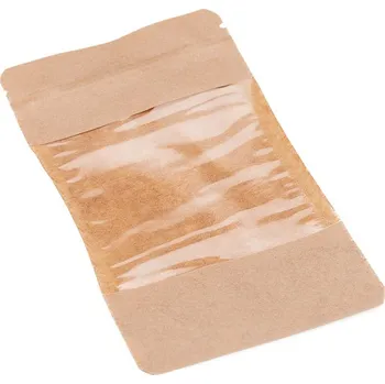 Sáček na potraviny 100 ks - Doypack sáček s velkým okénkem economy 110 x 185 + 65 mm, 250 ml, PAP/OPP