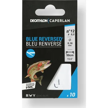 Rybářský háček CAPERLAN Háček s návazcem SN Hook modrý s protihrotem 4