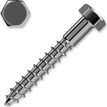 Vrut Ráj dřeva Jacer Vrut do dřeva 10,0x80mm 6HRZB závit část. DIN Příslušenství - Spojovací materiál