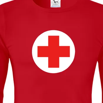 Pánské tričko Triko s dlouhým rukávem Zdravotní sestry | Dámské záchranářské tričko s dlouhým rukávem
