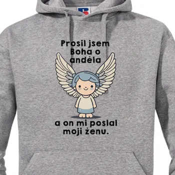 Pánská mikina Mikina Láska | Mikina Bůh dal ženu