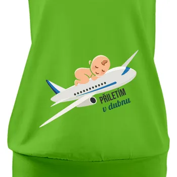 Dámské tričko Tričko Pro těhotné | Těhotenské tričko Přiletím v dubnu