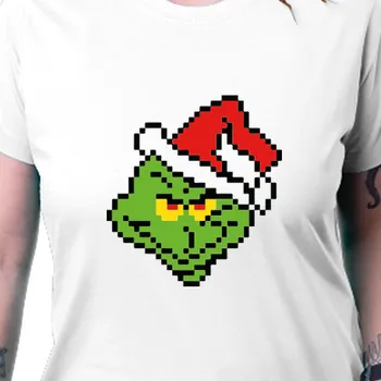 Dámské tričko Tričko Vánoce | Grinch geek vánoční dámské triko