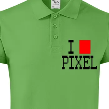 Polokošile IT | Pánská polokošile Pixel lover