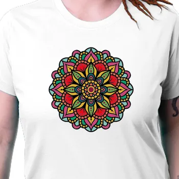Tričko Motivační | Dámské tričko s mandalou