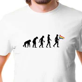 Pánské tričko Tričko Motivační | LGBT tričko Evoluce