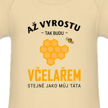 Kojenecký body Dětské body Pro nejmenší | Dětské body Až vyrostu budu včelař