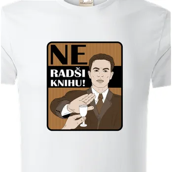 Organická trička Vtipná | Organické tričko Ne radši knihu