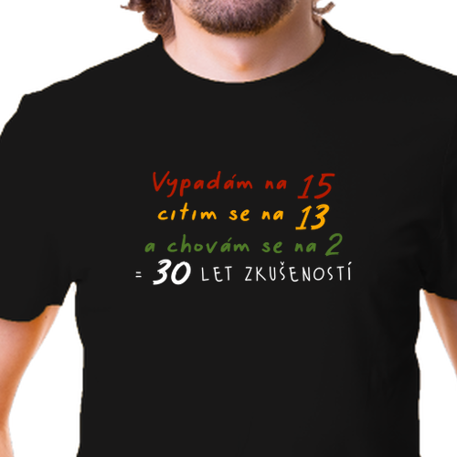 Tričko K narozeninám | Narozeninové pánské triko 30 let