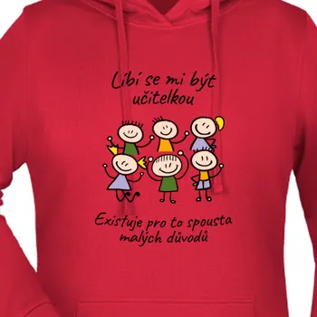 Dámská mikina Mikina Učitelé | Mikina Líbí se mi být učitelkou