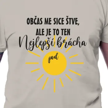 Pánské tričko Tričko Pro sourozence | Tričko Nejlepší brácha pod sluncem