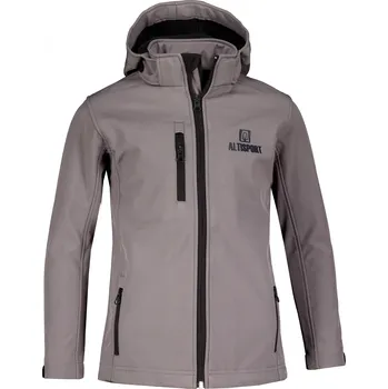 Dívčí bunda Dětská softshellová bunda ALTISPORT ALK006535 OCELOVĚ ŠEDÁ 146