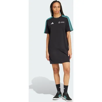 Dámské šaty ADIDAS Šaty Mercedes - AMG Petronas Formula One Team DNA Tee XS BÍLÁ|ČERNÁ