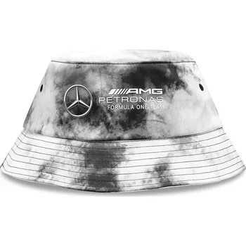 Kšiltovka Mercedes Unisex Mapf1 FW Tie Dye Bucket Hat Grey černá/bílá