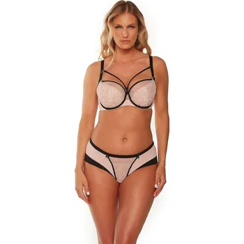 Podprsenka Polovyztužená dámská podprsenka semi soft Gaia BSO 1240 Leonia perleťově černá 80G