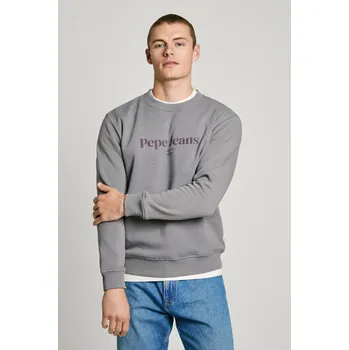 Pánská mikina Pepe Jeans Pánská mikina DALE CREW Barva: šedá, Velikost: XXL
