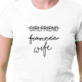 Dámské tričko Tričko Rozlučka se svobodou | Tričko Girlfriend Wife