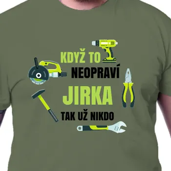 Pánské tričko Tričko Pro dědečka | Tričko Když to neopraví