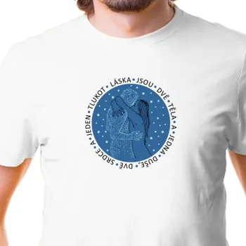 Pánské tričko Tričko Láska | Pánské tričko Jedna duše