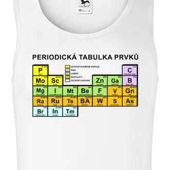 Pánské tílko Tílko Učitelé | Tílko s chemickými prvky