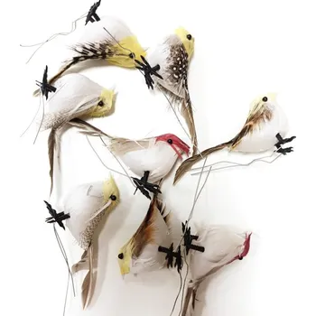 Velikonoční dekorace Dekorace - Ptáček peří barevná hlava