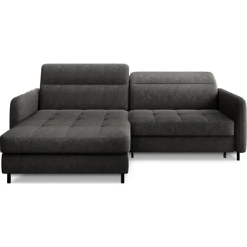 Sedací souprava Rohová rozkládací sedací souprava GOMSI 228 cm Raquel 05 tmavě šedá levá