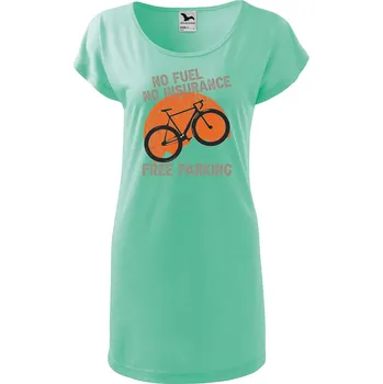 Dámské tričko DOBRÝ TRIKO Dámské tričko/šaty Free parking Velikost: L, Barva: Mátová