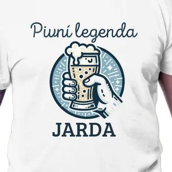 Pánské tričko Tričko Vtipná | Tričko pro pivaře pivní legenda