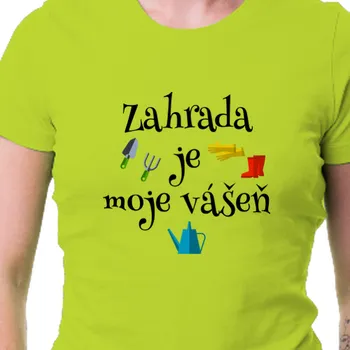 Dámské tričko Tričko Pro babičku | Tričko Zahrada