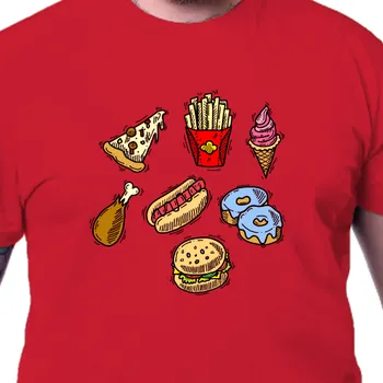 Pánské tričko Tričko Jídlo a káva | Tričko s jídlem