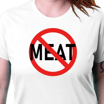 Tričko Vegetariáni a vegani | Tričko pro vegetariány No meat