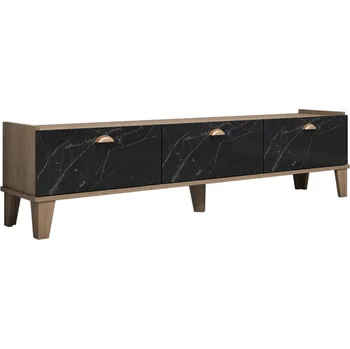 Televizní stolek TV stolek ČESTMÍR, dub/mramor + vyzvednutí ZDARMA
