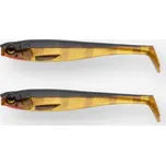 CAPERLAN Měkká nástraha na rybolov štik shad Rogen 160 zlatá 2 ks ŽLUTÁ