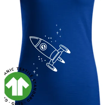 Dámské tričko Organická trička Pro páry | Bio párové triko Vesmírná loď