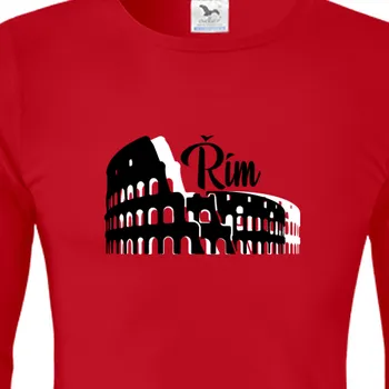 Pánské tričko Triko s dlouhým rukávem Cestování | Cestovatelské tričko s dlouhým rukávem Řím