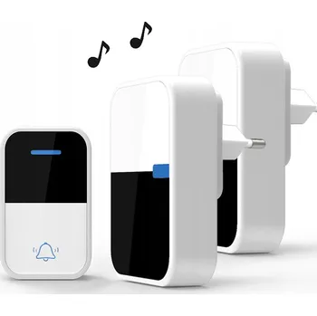 IP kamera Bezdrátový zvonek na dveře Vodotěsný IP44 1 vysílač+2přijímač